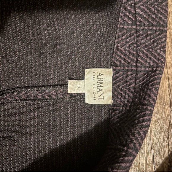 Armani Collezioni Blazer Jacket Textured Suit Jacket Women’s Size 8 Medium - Picture 3 of 4